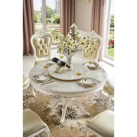 JV Möbel Luxus Möbel Stuhl Set 6x Stühle Gruppe Garnitur Esszimmer Sessel Chesterfield