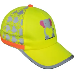 Korntex Cap für Kinder Funtastic Wildlife - signal yellow - One Size