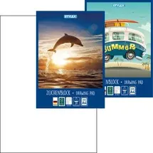 Stylex Zeichenblock, DIN A4, 120 g/m2, 20 Blatt
