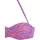 VENICE BEACH Bügel-Bandeau-Bikini-Top Damen violett-koralle Gr.34 Cup C