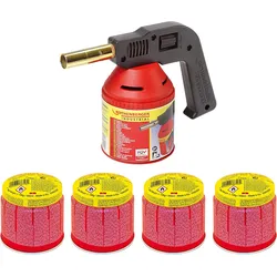Rothenberger Industrial RoFlame Premium Weichlöten 650°C Lötlampe + 4x C200 Gask...