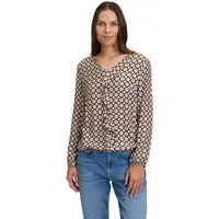 Cartoon Blusenshirt mit Volant in Blue/Rosé | Gr.: 38