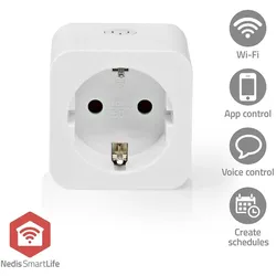 Nedis SmartLife Smart Stecker - Zigbee 3.0 - IP21 - Leistungsmesser - 3680 W - Hybrid (CEE 7/7) - 0 - 55 °C - Android / IOS - Weiss - 1 Stück