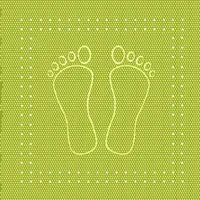 KLEINE WOLKE Wanneneinlage Foot 36 x 72 cm,