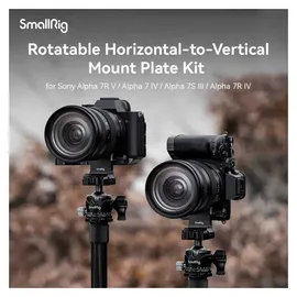 SmallRig 4148 Rotatable Horizontal to Vertical Mount Plate Kit (Cage), Video Zubehör, Schwarz
