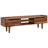 KADIMA DESIGN Massivholz-Lowboard für 60-Zoll TV, Sheesham, Stauraum, Schutzlackversiegelung