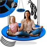 Kesser Nestschaukel Tellerschaukel Hängeschaukel Rundschaukel Schaukel verstellbar Garten-Schaukel Kinderschaukel Indoor - Outdoor-Schaukel für Kinder & Erwachsene