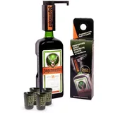 Jägermeister 1,75l Geschenkbox mit Partypumpe - 4 Shotgläser