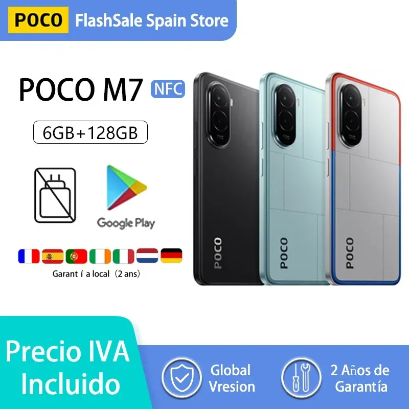 【Weltpremiere】POCO M7 Global Version Smartphone Snapdragon 685 7000 mAh Akku Immersive 6,9