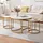 [en.casa] Couchtisch Christchurch 3er Set Marmoroptik, Weiß/Gold