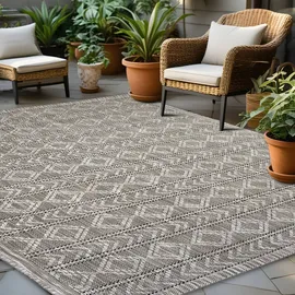 Astra In- & Outdoorteppich Sydney D.251 C.040 Ethno grau 160x230 cm