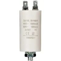 Fixapart 11003 Anlaufkondensator Betriebskondensator 3uF 3μF mit STECKER (Motorkondensator)