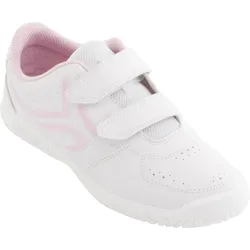 Kinder Sportschuhe Klettverschluss - TS100 weiss/rosa 35