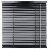 euroharry Jalousie Cordless-Schnurlos Aluminium Venetian Blind Alu Jalousie Rollo schwarz 50 cm x 100 cm