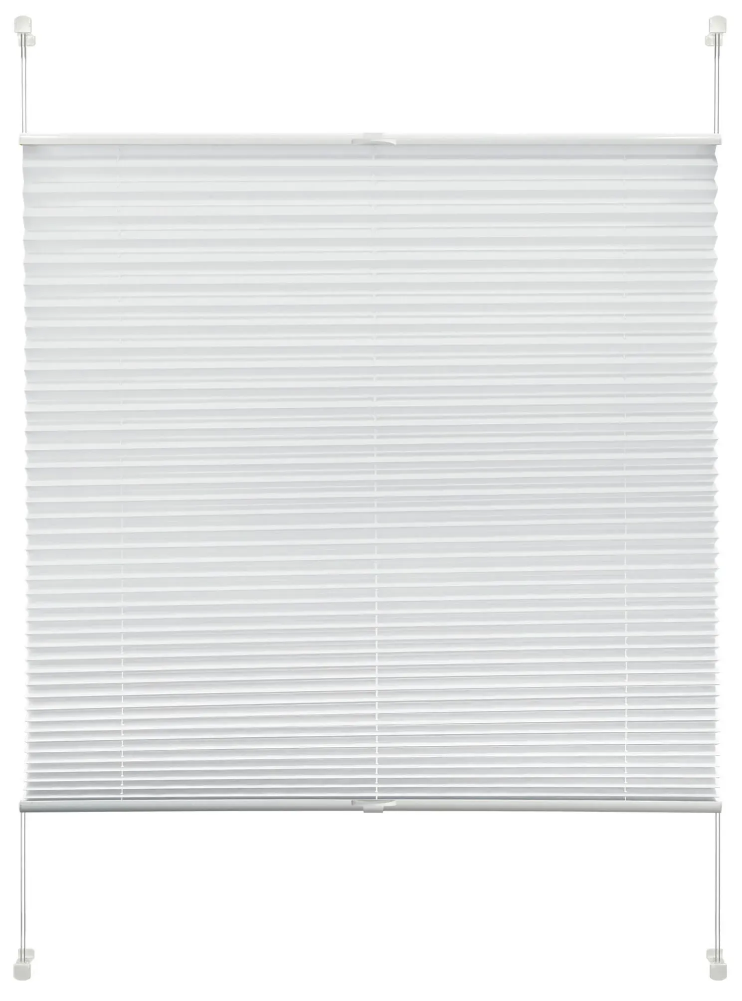 Plissee Solid Crash Weiß ca. 60c220cm