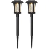 Star Trading LED-Solarlampen Monaco warmweiß 2er Set