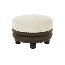 Hocker  Bristol ¦ creme ¦ Maße (cm): H: 50  Ø: 74