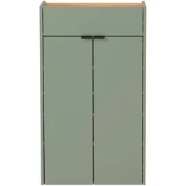 Tchibo Mehrzweckschrank 56 x 97 x 22 cm grün/schwarz