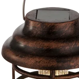 ETC Shop LED Solar Hängeleuchte 14 cm rost