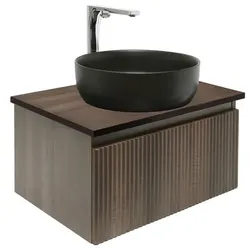 Naturel Badezimmerschrank SATEVO60NADBUC