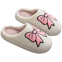 HXRYPG Weihnachts Hausschuhe Damen Warme Pantoffeln Flauschige Hüttenschuhe Winterhausschuhe Herren Hauspantoffeln Lustig Bettschuhe Schuhe Winter Flache Slippers Kuschelig Schlappen outlet 05 Weiß 36 - 36 EU