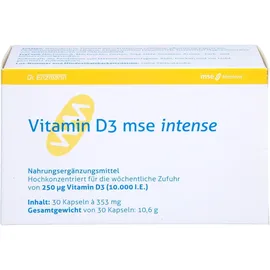 MSE PHARMAZEUTIKA GMBH Vitamin D3 MSE intense Kapseln