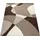 Paco Home Designer Teppich Modern Geometrische Muster Konturenschnitt In Braun Creme Beige, Grösse:80x150 cm