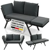 Juskys Calvia 240 x 60 x 90 cm Schwarz/Grau