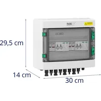 MSW Anschlusskasten Überspannungsschutz Typ 2 für PV-Anlage 2 Ein-/2 Ausgänge 600 V IP65 Blitzschutz PV-Überspannungsschutz PV-Anschlusskasten
