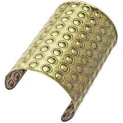 Armreif mit runden Nieten gold