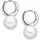 yokoamii Creolen Set: Y72 Muschelkernperle weiß silber 88993648-0 24