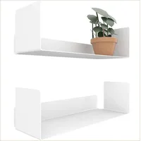 UNITURE UNITURE® - 2er Set - Modernes Wandregal Weiß
