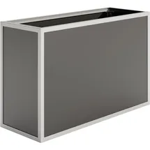 KGT Aluminium Hochbeet 130 121 x 45 x 77 cm Silber