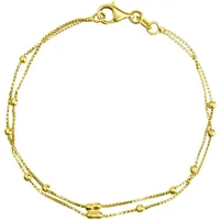 FIRETTI Schmuck Geschenk Armband Kugeln vergoldet 19 cm