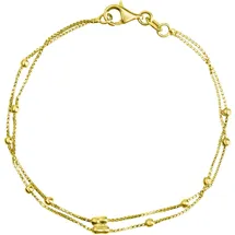 FIRETTI Schmuck Geschenk Armband Kugeln vergoldet 19 cm