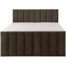 ks home concept Boxspringbetten mit Bettkasten VELTRA 180x200 Bonellfederkern Matratze, Braun - Braun
