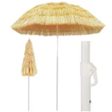 vidaXL Strandschirm Natur 180 cm Hawaii Style