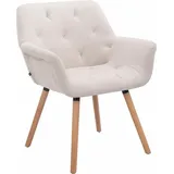Esszimmerstuhl Cassidy Stoff beige natura (eiche)
