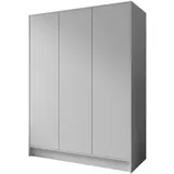 WFL GROUP Drehtürenschrank Mono Grifflos 150 x 200 x 51 cm Weiß