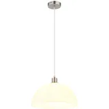 GLOBO LED Pendelleuchte 1-flg. 120 cm oval Silber