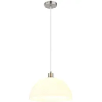 GLOBO LED Pendelleuchte 1-flg. 120 cm oval Silber