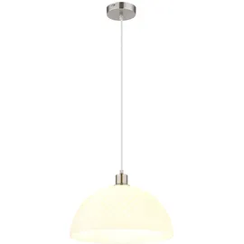 GLOBO LED Pendelleuchte 1-flg. 120 cm oval Silber