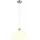 GLOBO LED Pendelleuchte 1-flg. 120 cm oval Silber