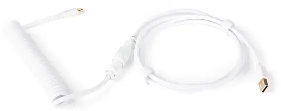 Coiled Aviator USB-C cable - White - Upgrade-Zubehör - Weiss