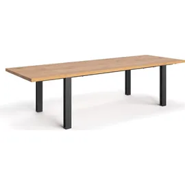 danzz Ausziehtisch 90 x 90 x 90 cm braun