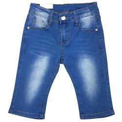 Girls Fashion Caprijeans Mädchen Capri Stretch Jeans, Sommerhose, Mn7825 blau 110/116