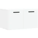 vidaXL Wandschrank, Hängeschrank mit viel Stauraum, Wandmontage Badschrank Medizinschrank, Aufbewahrungsschrank für Wohnzimmer, Weiß Holzwerkstoff