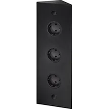 THEBO Ecksteckdose 320 mm Schwarz 3 St.