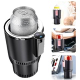 Kuashidai Auto Kühler Wärmer Cup 2-in-1 Smart Auto Kühlung und Heizung Tasse, -3~65°C Variable Temperaturregelung Praktischer Auto Kühlschrank Kühler