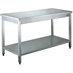 SARO Edelstahltisch zerlegbar, mit Unterblatt - 700 mm Tiefe, 1000mm